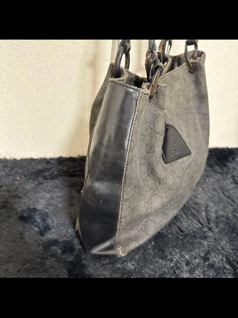 Gucci Black Monogram Tote Bag with Double Straps - Picture 3 of 10